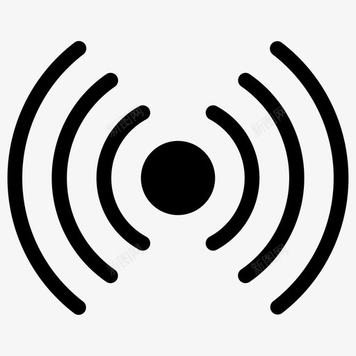 广播业务接口图标svg_新图网 https://ixintu.com 业务 信号 广播 接口 用户 蜂窝基础用户界面