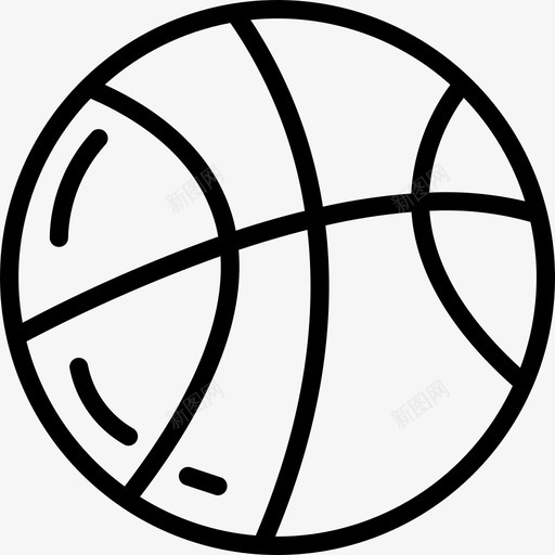 篮球运动68直线型图标svg_新图网 https://ixintu.com 直线型 篮球 运动68