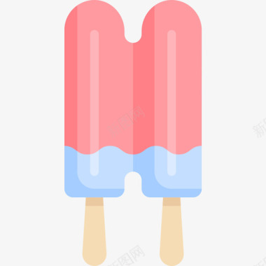 冰棒冰淇淋店12公寓图标图标