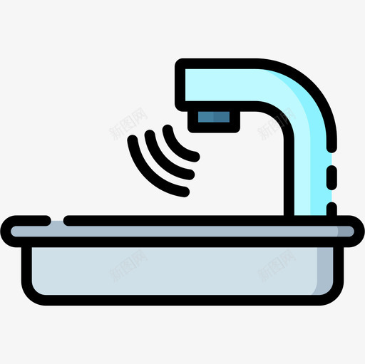 水槽smarthome10线性颜色图标svg_新图网 https://ixintu.com smarthome 水槽 线性 颜色