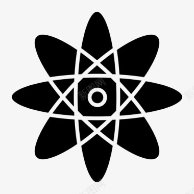 原子物理科学图标图标