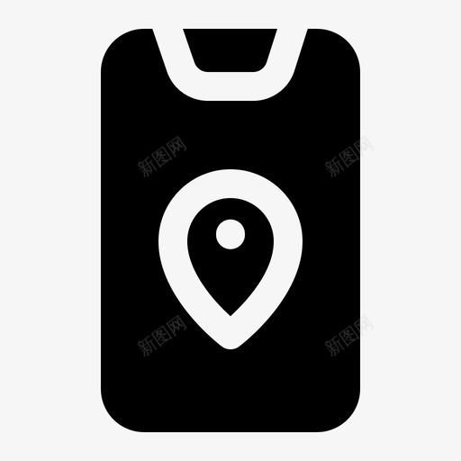 gps手机地理定位图标svg_新图网 https://ixintu.com gps 地理 定位 实景 导航 手机 旅行 标记