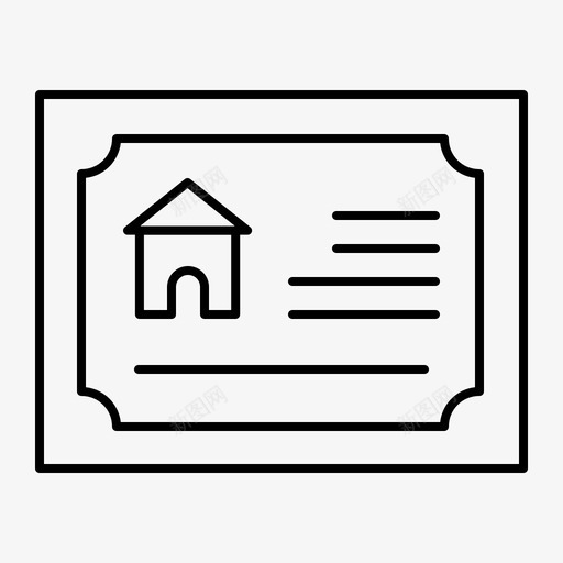 卡房产房子图标svg_新图网 https://ixintu.com 房产 房子