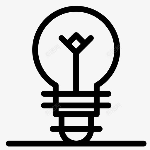 灯泡电灯泡灯图标svg_新图网 https://ixintu.com 灯 灯泡 用户体验 电灯泡