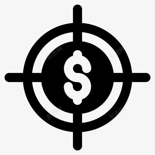 财务目标业务目标财务计划图标svg_新图网 https://ixintu.com 业务 图标 字形 目标 策略 营销 计划 财务 销售