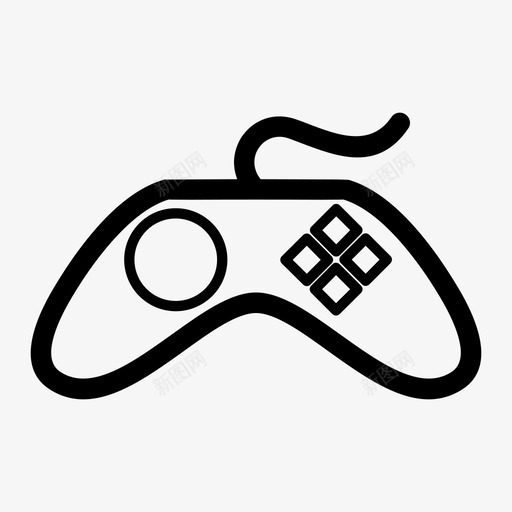 游戏板控制器游戏机图标svg_新图网 https://ixintu.com 控制器 棍子 游戏机 游戏板