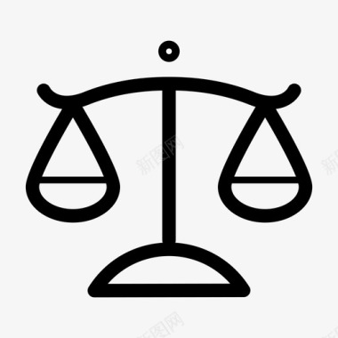 天平法院司法图标图标