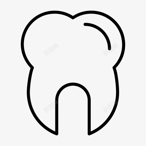 牙齿磨牙牙科医生图标svg_新图网 https://ixintu.com 医务室 医生 牙科 牙齿 磨牙 轮廓