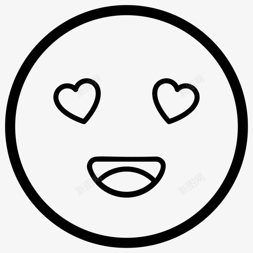 心眼表情符号表情符号情感图标svg_新图网 https://ixintu.com 向量 图标 心眼 情感 符号 表情