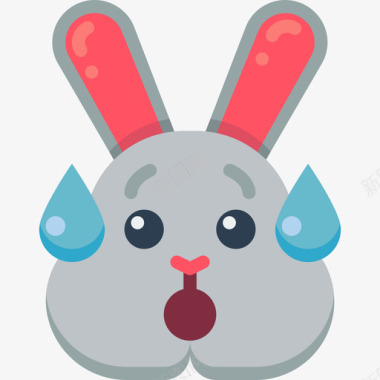 兔子兔子阿凡达3扁平图标图标