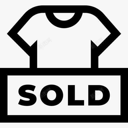 T恤销售41直筒图标svg_新图网 https://ixintu.com 直筒 销售
