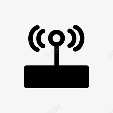 wifi路由器连接调制解调器图标图标