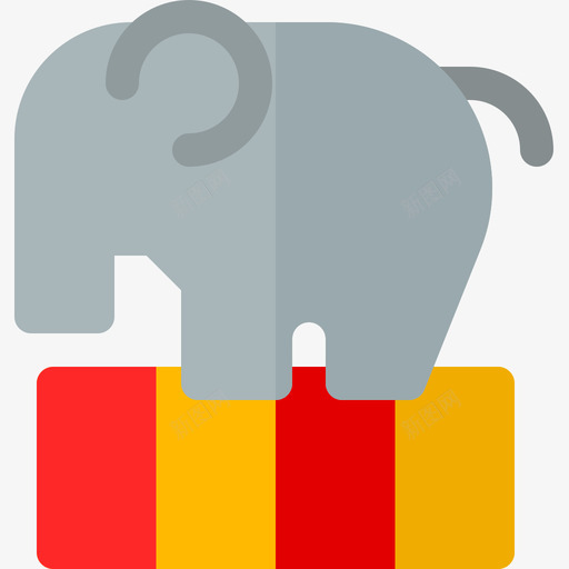 大象马戏团图标svg_新图网 https://ixintu.com 大象 马戏团