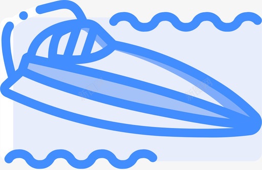 快艇赛车12蓝色图标图标