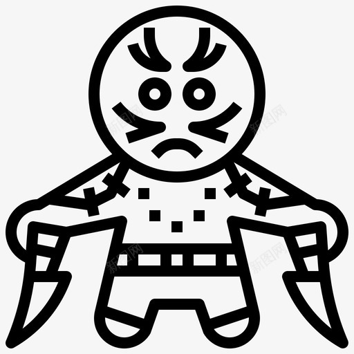超级英雄超级英雄化身直线型图标svg_新图网 https://ixintu.com 化身 直线 线型 英雄 超级