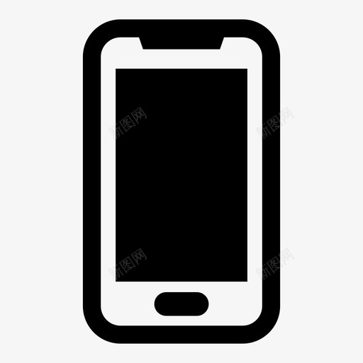 智能手机通讯iphone图标svg_新图网 https://ixintu.com iphone 手机 智能 科技 通讯