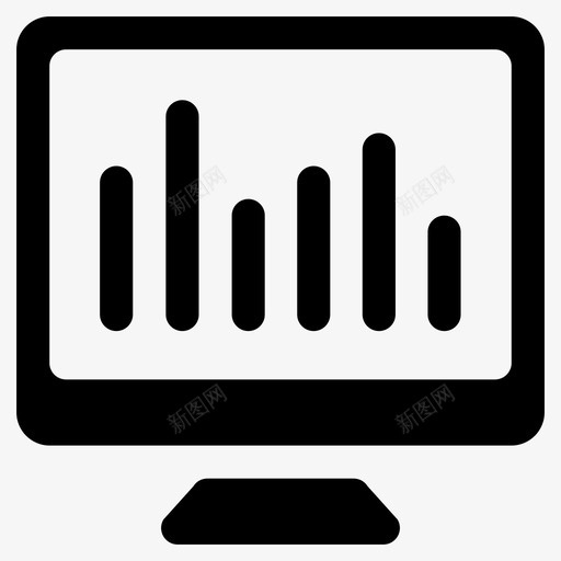在线分析分析图条形图图标svg_新图网 https://ixintu.com 业务 分析 分析图 图标 在线 字形 数据分析 条形图 统计 趋势