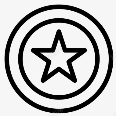 明星商业硬币图标图标