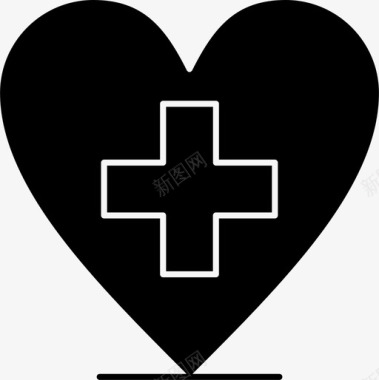 医疗健康心脏图标图标