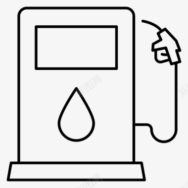 泵燃料气泵图标图标