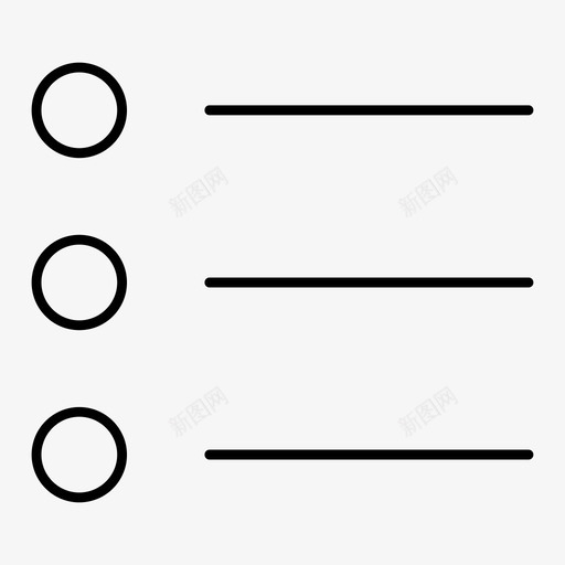 列表项目符号列表检查图标svg_新图网 https://ixintu.com 列表 检查 检查表 用户界面 符号 项目