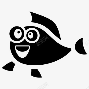 鱼表情符号情感图标图标