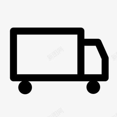 送货车运输网店图标图标