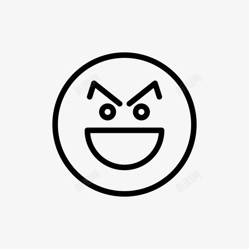 愤怒表情情绪图标svg_新图网 https://ixintu.com 情绪 愤怒 表情