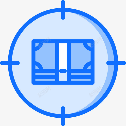 目标营销109蓝色图标svg_新图网 https://ixintu.com 目标 营销 蓝色