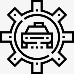汽车驾校汽车驾校17直线型图标高清图片