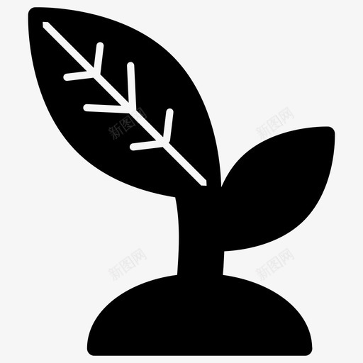 萌芽植物学生态图标svg_新图网 https://ixintu.com 图标 植物 植物学 生态 生态学 符号 萌芽 表情