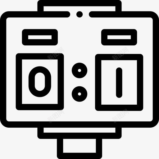 记分板运动型80直线型图标svg_新图网 https://ixintu.com 直线型 记分板 运动型80