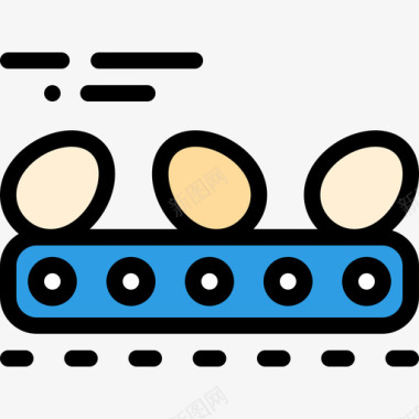 输送机智能农场11线性颜色图标图标