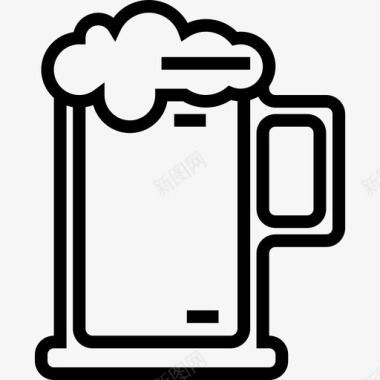 啤酒饮料22直系图标图标
