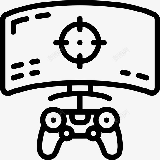 Playstation电脑游戏线性图标svg_新图网 https://ixintu.com Playstation 电脑游戏 线性