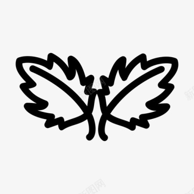 枫树秋天加拿大图标图标