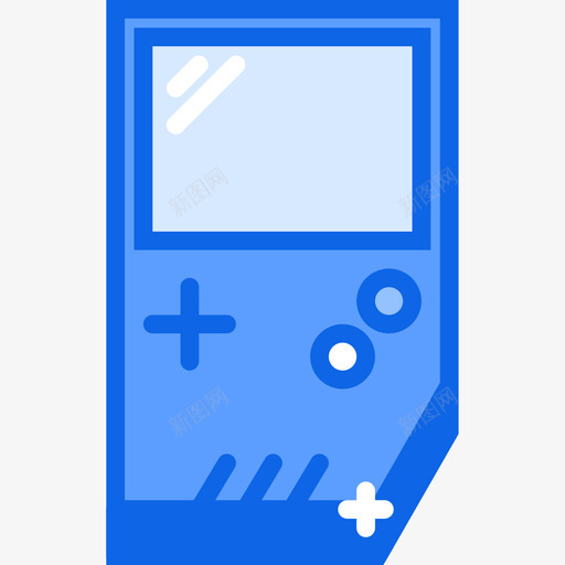 Gameboy游戏55蓝色图标svg_新图网 https://ixintu.com Gameboy 游戏 蓝色