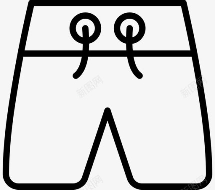 短裤服装沙滩图标图标