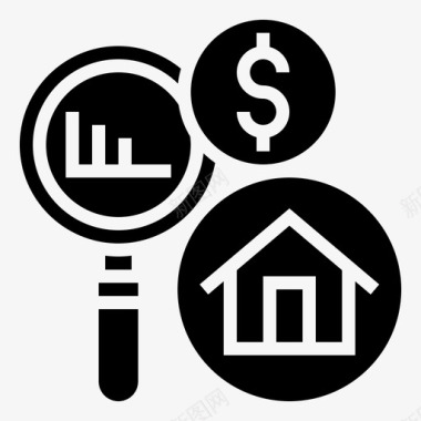 分析经济财产图标图标
