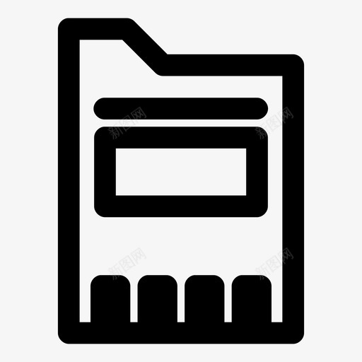 存储卡数据硬件图标svg_新图网 https://ixintu.com sd 加粗 存储 存储卡 数据 硬件 芯片 随机
