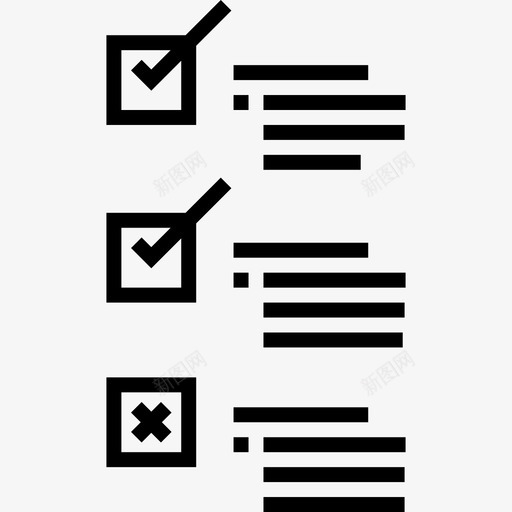 待办事项列表策略39线性图标svg_新图网 https://ixintu.com 事项 列表 待办 策略 线性