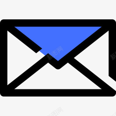 邮件56学校蓝色图标图标
