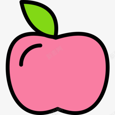 苹果第8季线性颜色图标图标