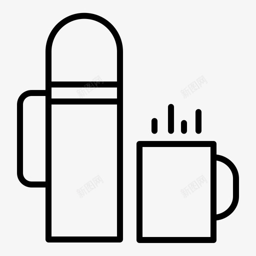 咖啡咖啡保温瓶杯子图标svg_新图网 https://ixintu.com 咖啡 咖啡保温瓶 杯子 狩猎
