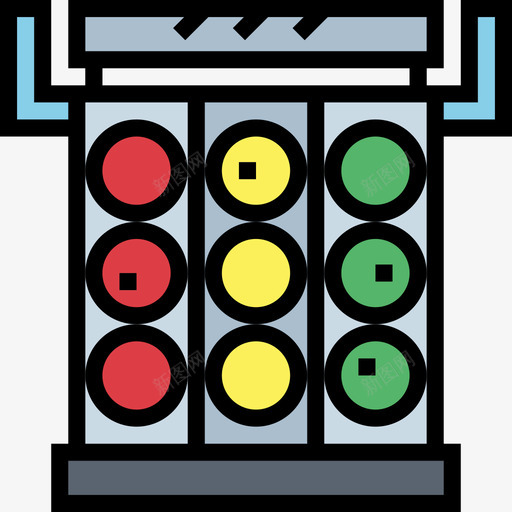 红绿灯赛车3线型颜色图标svg_新图网 https://ixintu.com 红绿灯 线型颜色 赛车3