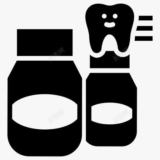 牙齿医学牙科医学牙齿护理图标svg_新图网 https://ixintu.com 医学 图标 字形 护理 浪费 清洁剂 牙科 牙齿