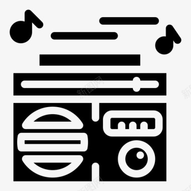 收音机音响音乐图标图标