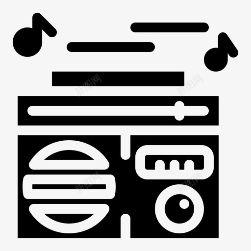 收音机音响音乐图标svg_新图网 https://ixintu.com 国际 收音机 演奏 爵士乐 音乐 音响