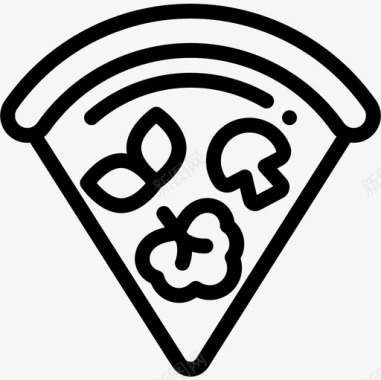 披萨纯素食品2直系图标图标