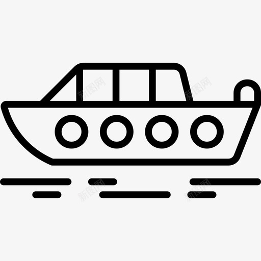 摩托艇速度快艇图标svg_新图网 https://ixintu.com 快艇 摩托艇 游艇 运输 速度